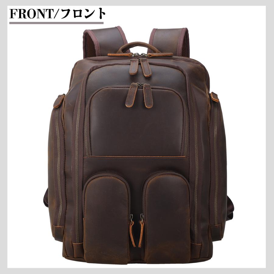 [Tiding] 本革 ビジネスリュック バックパック ダークブラウン Amazon.co.jp: [TIDING] タイディング アンティーク 極厚牛革