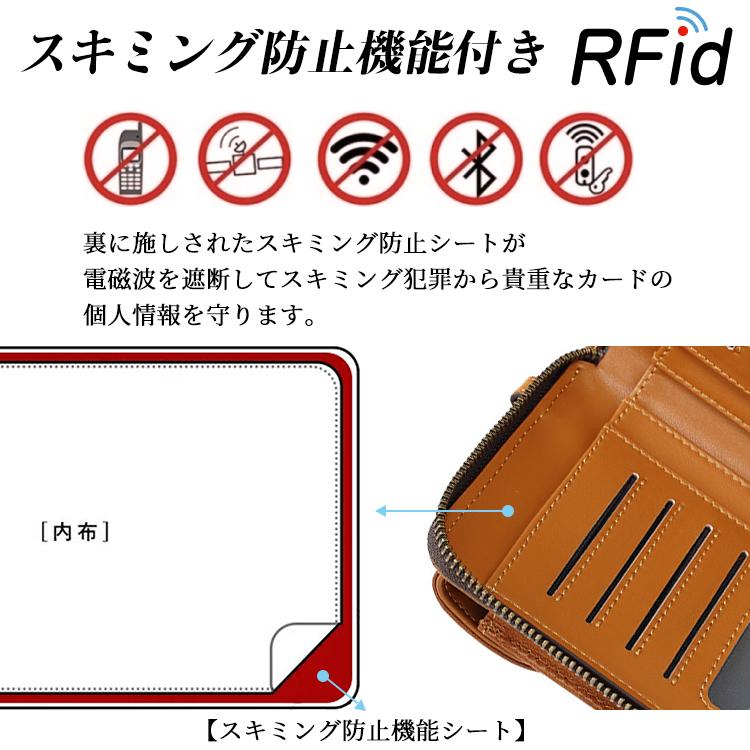 TIDING スマホポーチ ショルダーバッグ 本革 メンズ ミニショルダーバッグ メディスンバッグ 2WAY セカンドバッグ ポシェット RFID スマホ財布 6色｜tidingleather｜13