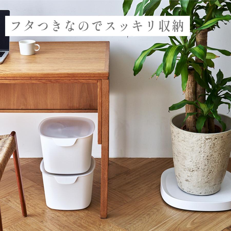 tidy公式店 蓋付きバケツ 10L 四角 おしゃれ 便利グッズ キッチン 生活雑貨 掃除グッズ 収納ボックス フタ付き 収納ケース 野菜ストッカー 便利収納グッズ 白 | tidy | 04