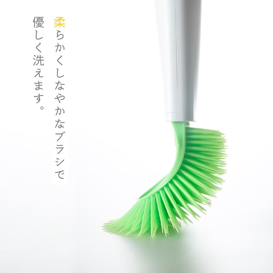 便利グッズ キッチン 柄付きブラシ キッチンツール キッチン用品 おしゃれ たわし 隙間ブラシ 掃除 台所用品 シンク洗いタワシ 生活 弁当箱 洗いやすい | tidy | 08