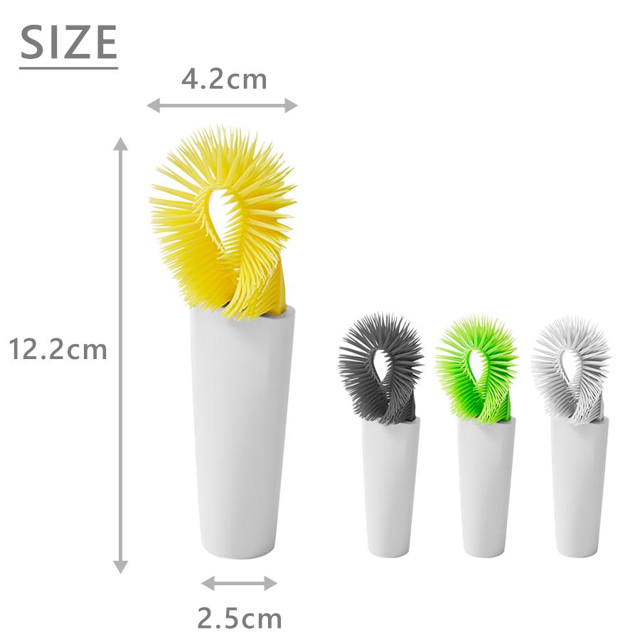 便利グッズ キッチン 柄付きブラシ キッチンツール キッチン用品 おしゃれ たわし 隙間ブラシ 掃除 台所用品 シンク洗いタワシ 生活 弁当箱 洗いやすい | tidy | 10