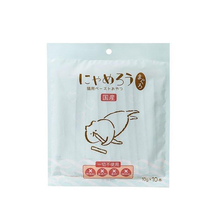＊＊にゃめろうページ＊＊ 保護ねこ支援) 犬猫用ペーストおやつ にゃめろう 4袋セット(10g×10本