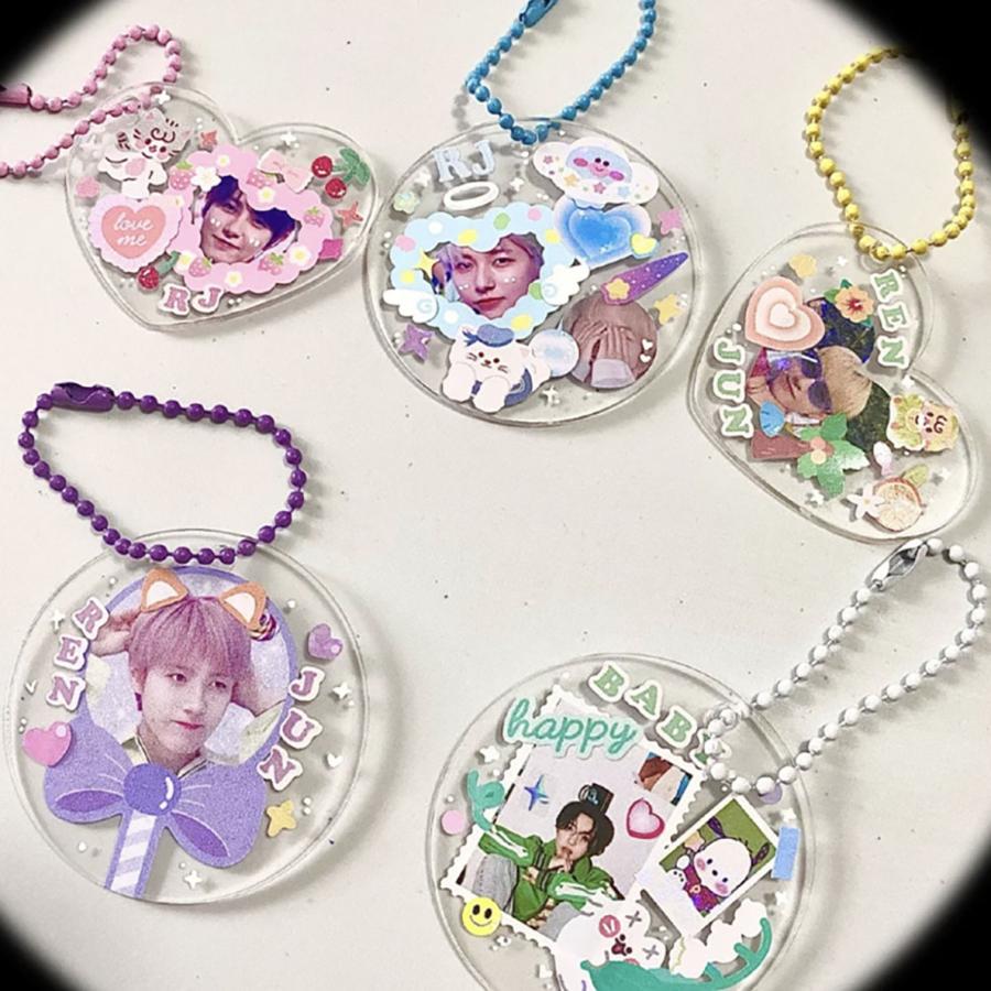 ２枚セット クリアdiyアクリルキーホルダー 韓国 シール ステッカー 手帳 ダイアリー デコ Kpop Diyclearkey ティエルナガティート 通販 Yahoo ショッピング