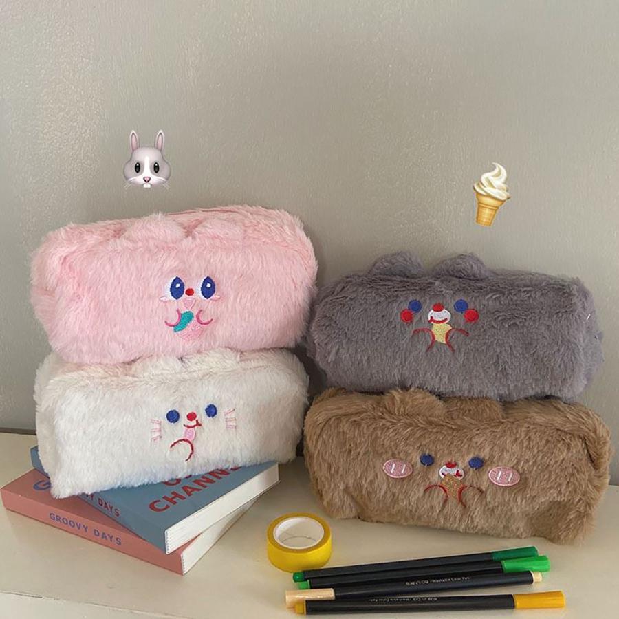 フワモコ うさちゃんペンケース 大容量 筆箱 ポーチ 人気 かわいい 化粧 メイク 韓国雑貨 学生 Rabitpencase ティエルナガティート 通販 Yahoo ショッピング