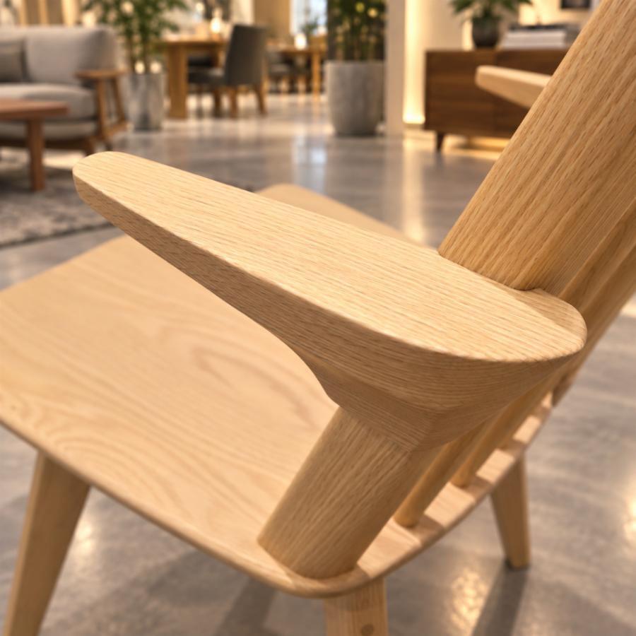 浜本工芸 【正規店】浜本工芸 No.3900 ダイニングチェア 回転 無垢
