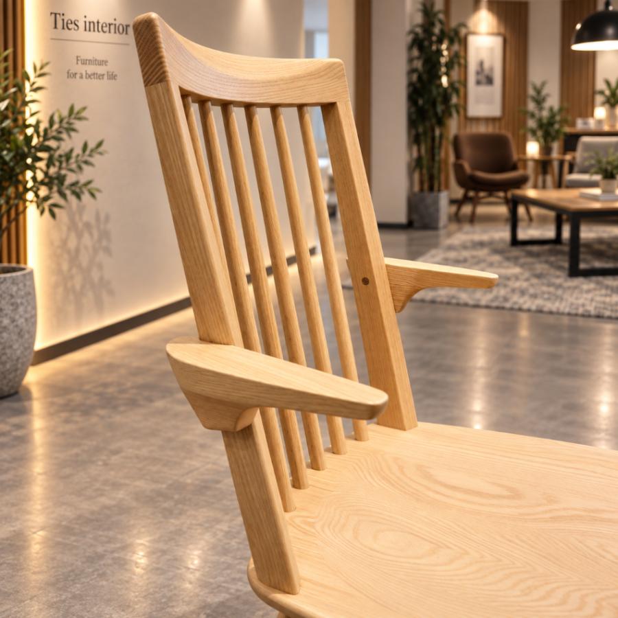 浜本工芸 【正規店】浜本工芸 No.3900 ダイニングチェア 回転 無垢