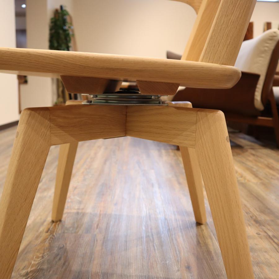 浜本工芸 【正規店】浜本工芸 No.3900 ダイニングチェア 回転 無垢