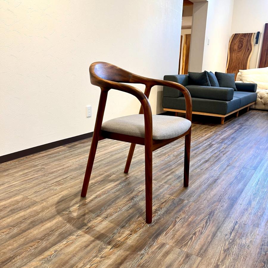 モンキーポッド 椅子 ダイニングチェア 無垢 北欧 肘付き アーム モンキーポッド 椅子 ダイニングチェア 無垢 北欧 肘付き アーム