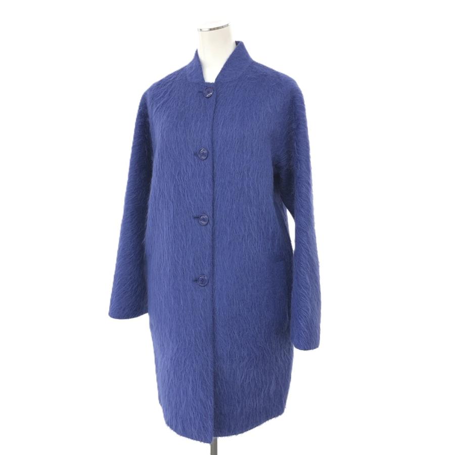 MAX MARA マックスマーラ シャギーコート サイズ:38 ブルー アルパカ