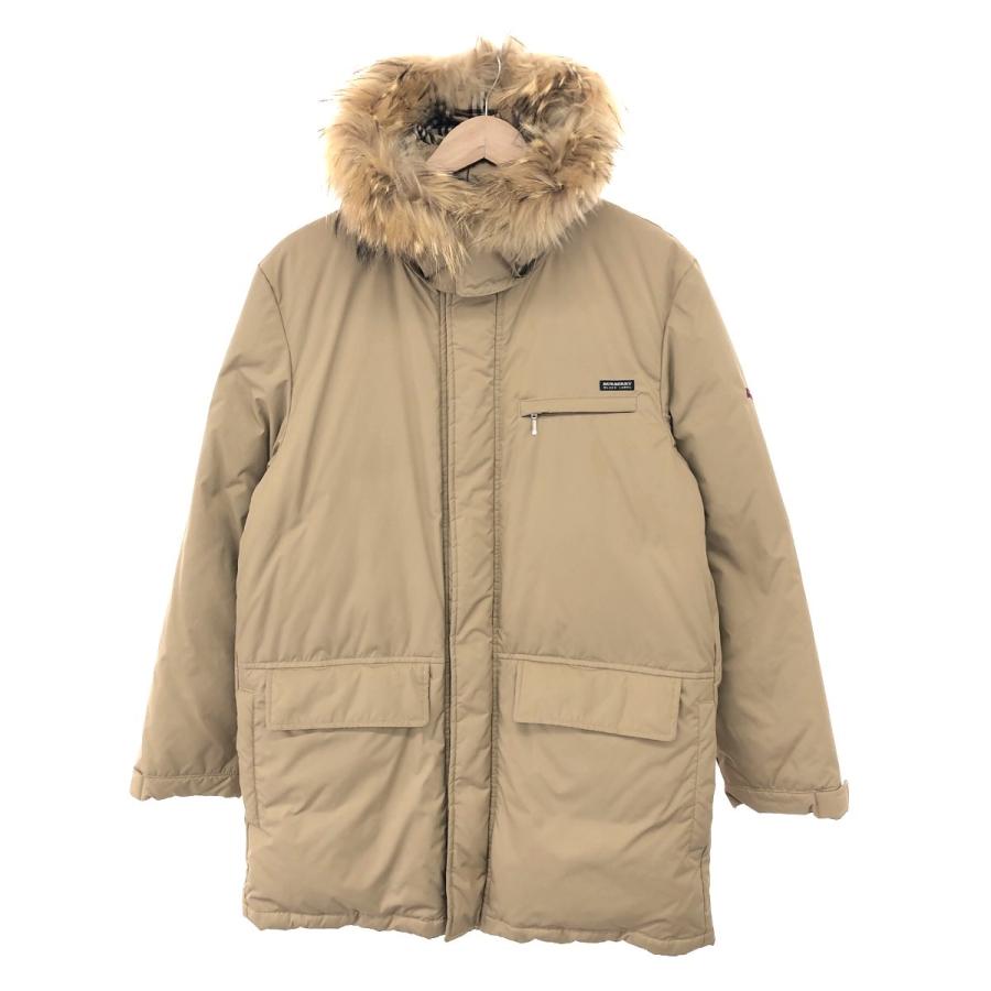 BURBERRY BLACK LABEL ライトベージュ レザーアウター L BURBERRY バーバリーブラックレーベル ダウンジャケット サイズ:L