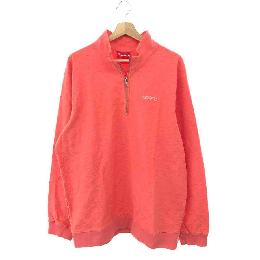 SUPREME シュプリーム ハーフジップスウェット 大きいサイズ:XL