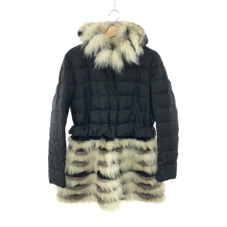 ERMANNO SCERVINO エルマンノシェルビーノ　リアルファー中綿コート ERMANNO SCERVINO エルマノシェルビーノ ダウン×リアルファー切替