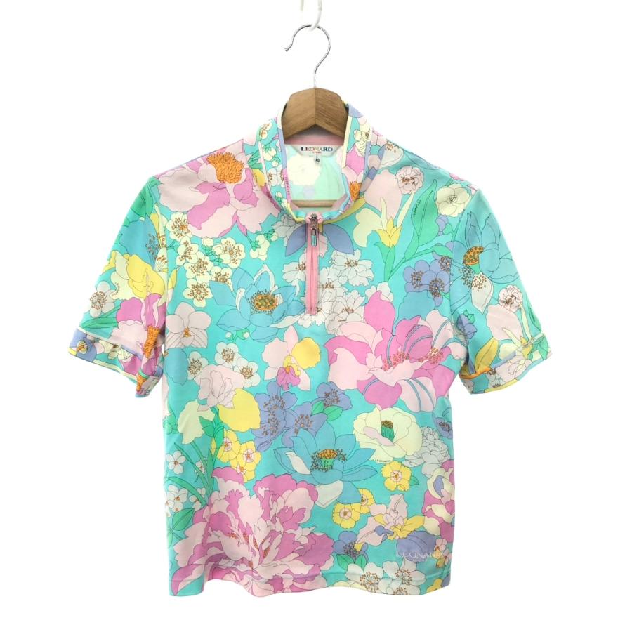 LEONARD SPORT レオナールスポーツ ハーフジップ半袖カットソー 美品