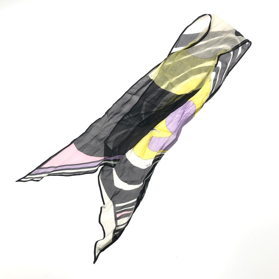 EMILIO PUCCI エミリオプッチ スカーフストール シルク100％ マルチ