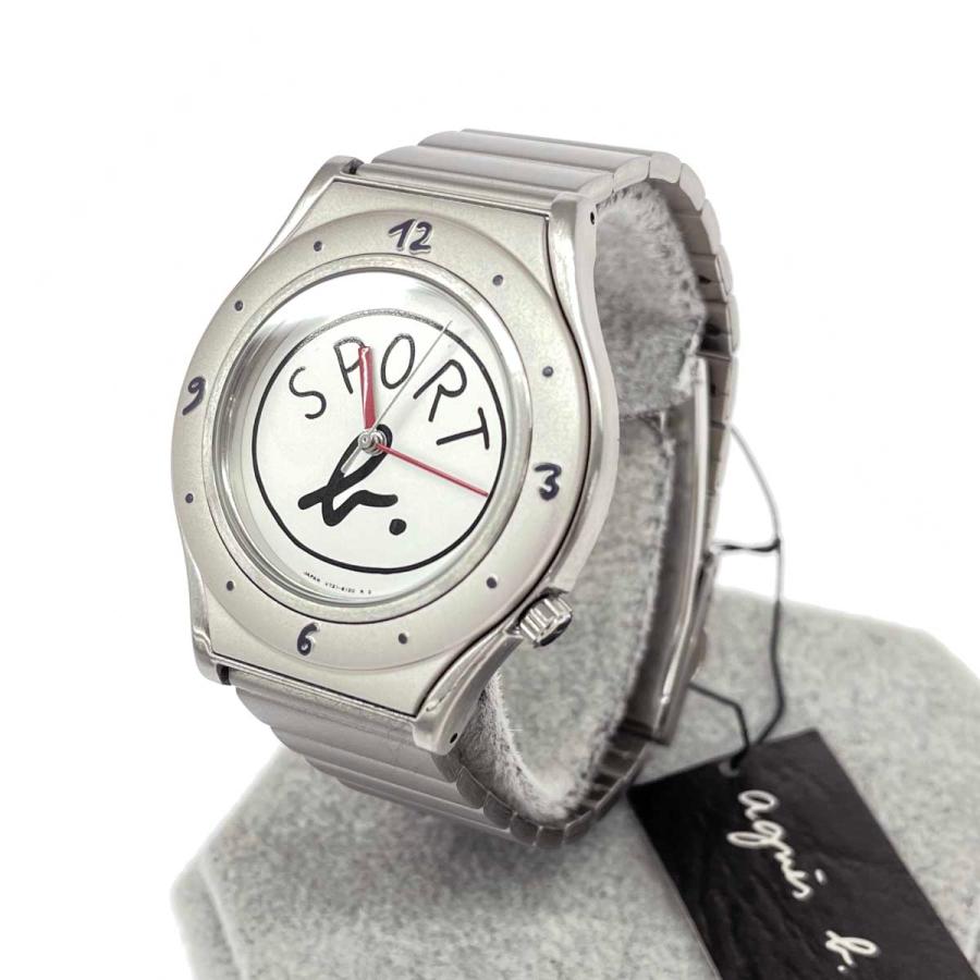 agnes b. アニエスベー 腕時計 クォーツ 良好 スポーツ/SS/コマ.ケース