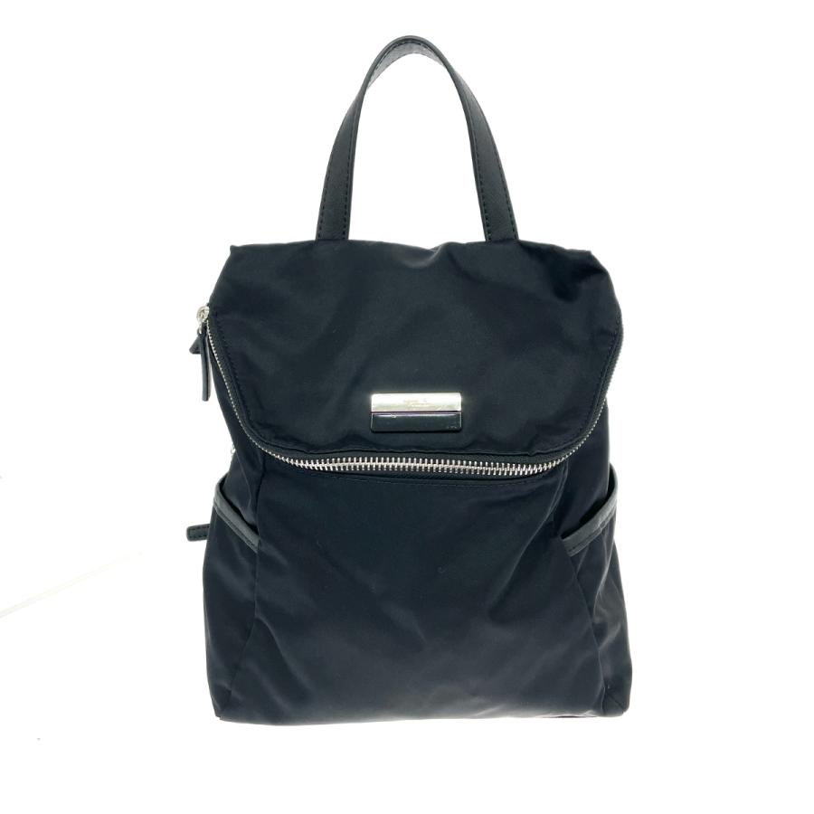 agnes b. アニエスベー ミニリュック 良好 ロゴプレート ナイロン