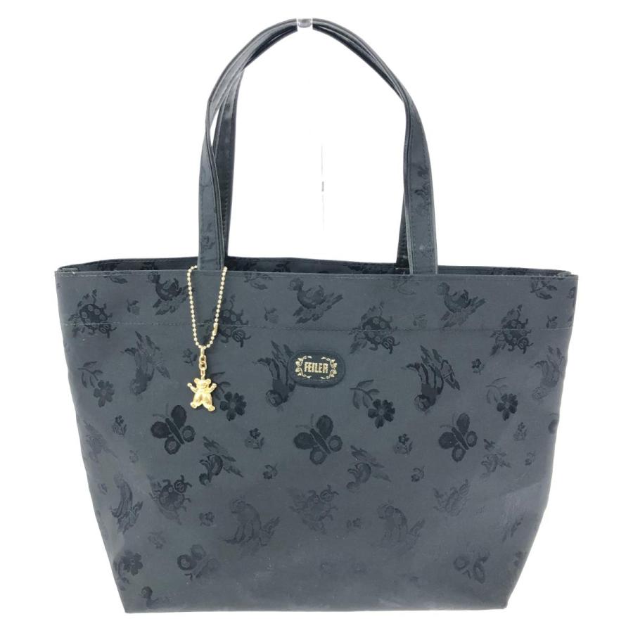 FEILER フェイラー トートバッグ ハイジジャガード/ナイロン ブラック