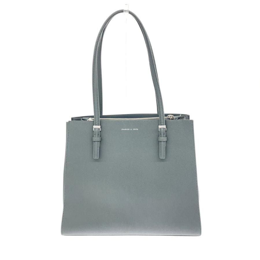 CHARLES&KEITH チャールズ&キース トートバッグ PVC グレー レディース