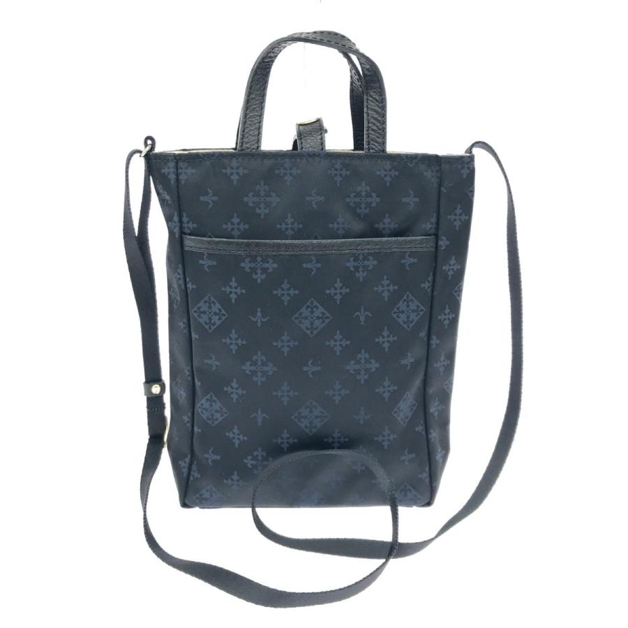 russet ラシット ミニショルダーバッグ モノグラム/ナイロン ネイビー