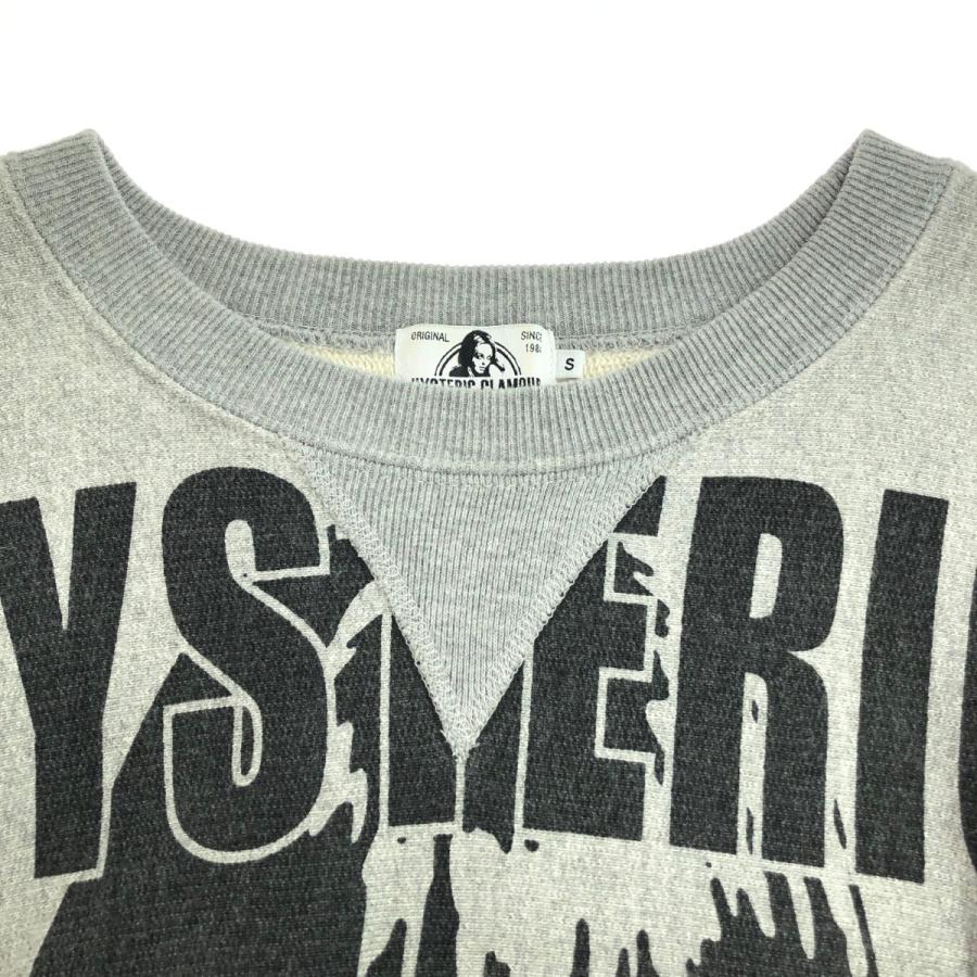 HYSTERIC GLAMOUR ヒステリックグラマー HG TURN IT ON オーバーサイズスウェット サイズ:S  02203CS04   グレー メンズ / 240001193843 メンズファッション HYSTERIC GLAMOUR ヒステリックグラマー HG TURN