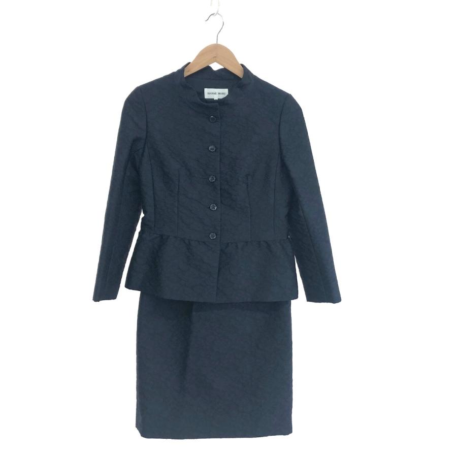 HANAE MORI ハナエモリ ジャガード セットアップ 良好 サイズ:38