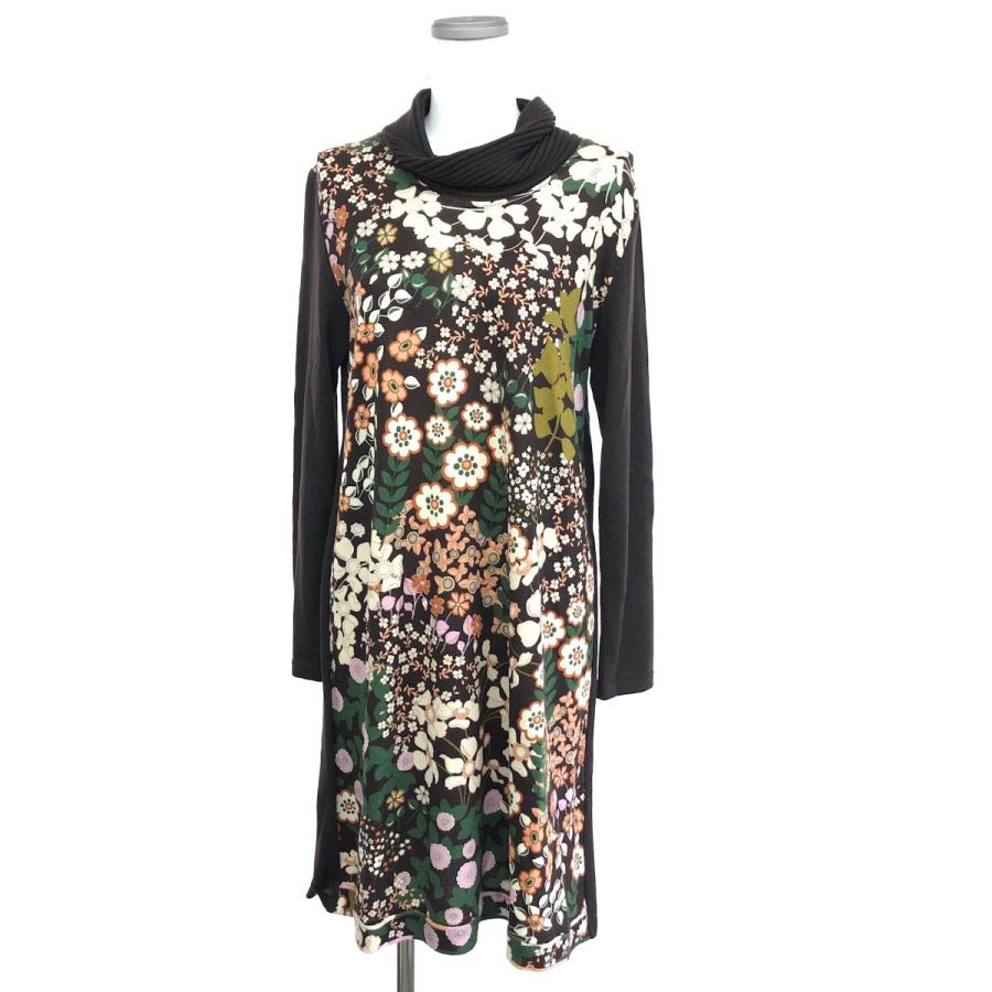 LEONARD SPORT レオナールスポーツ ハイネック長袖ニットワンピース 未