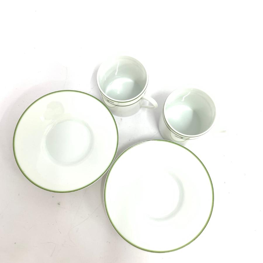 HERMES エルメス コーヒーカップ&ソーサー 2客セット 箱付 新品 HERMES エルメス コーヒーカップ&ソーサー 2客セット 箱付 新品
