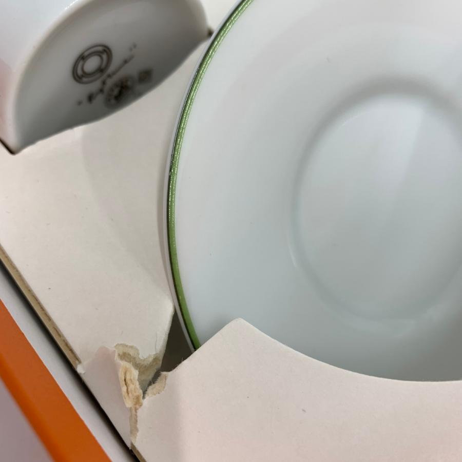 HERMES エルメス コーヒーカップ&ソーサー 2客セット 箱付 新品 HERMES エルメス コーヒーカップ&ソーサー 2客セット 箱付 新品