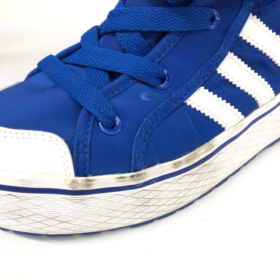 adidas アディダス スニーカー ブーツ 24.5 G96311 ホワイト/ブルー 