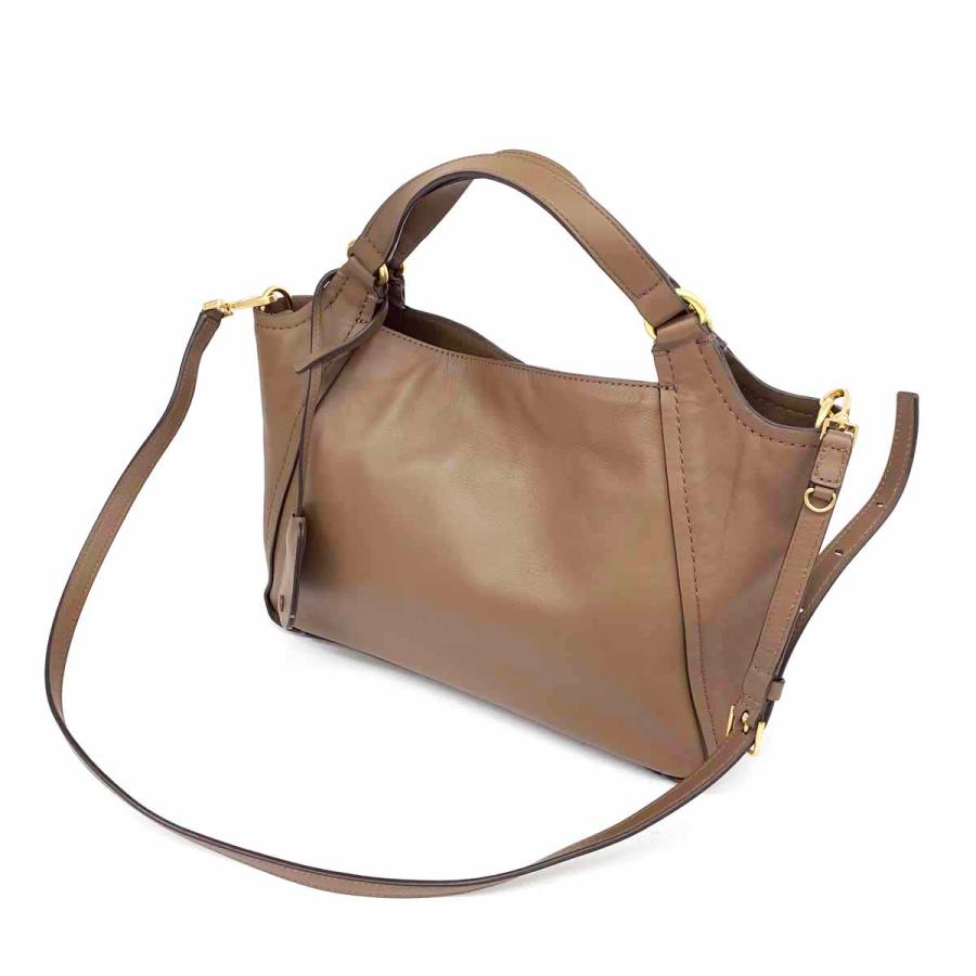 SAZABY サザビー 2WAYバッグ 良好 ブラウン レザー レディース