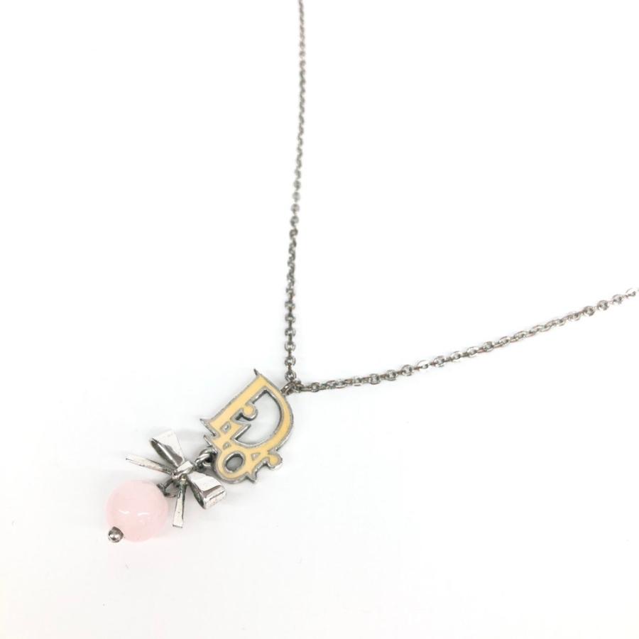 Christian Dior クリスチャンディオール ネックレス シルバーカラー 