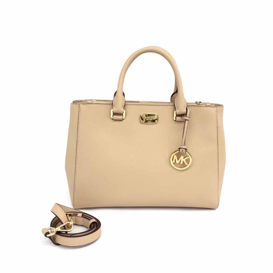 MICHAEL KORS マイケルコース 2WAYバッグ ベージュ PVC 3室 レディース 