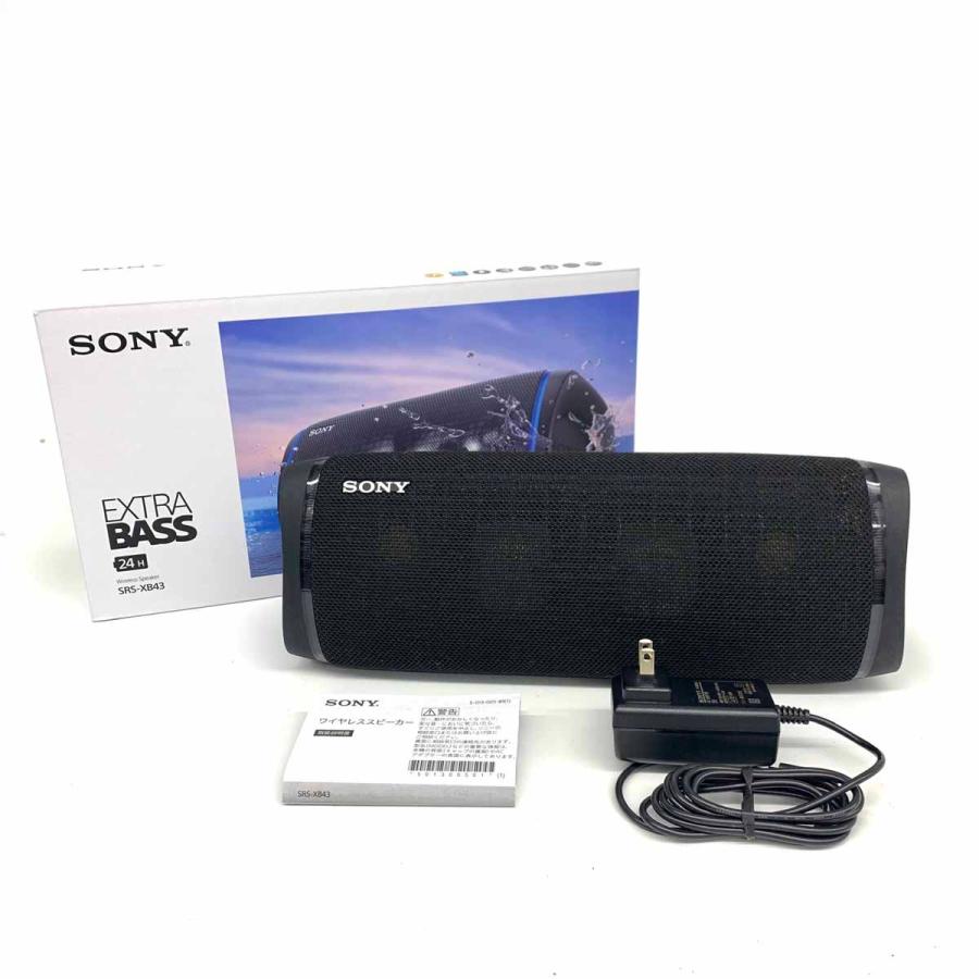 SONY ソニー ワイヤレスポーダブル スピーカー 美品 SRS-XB43 ブラック
