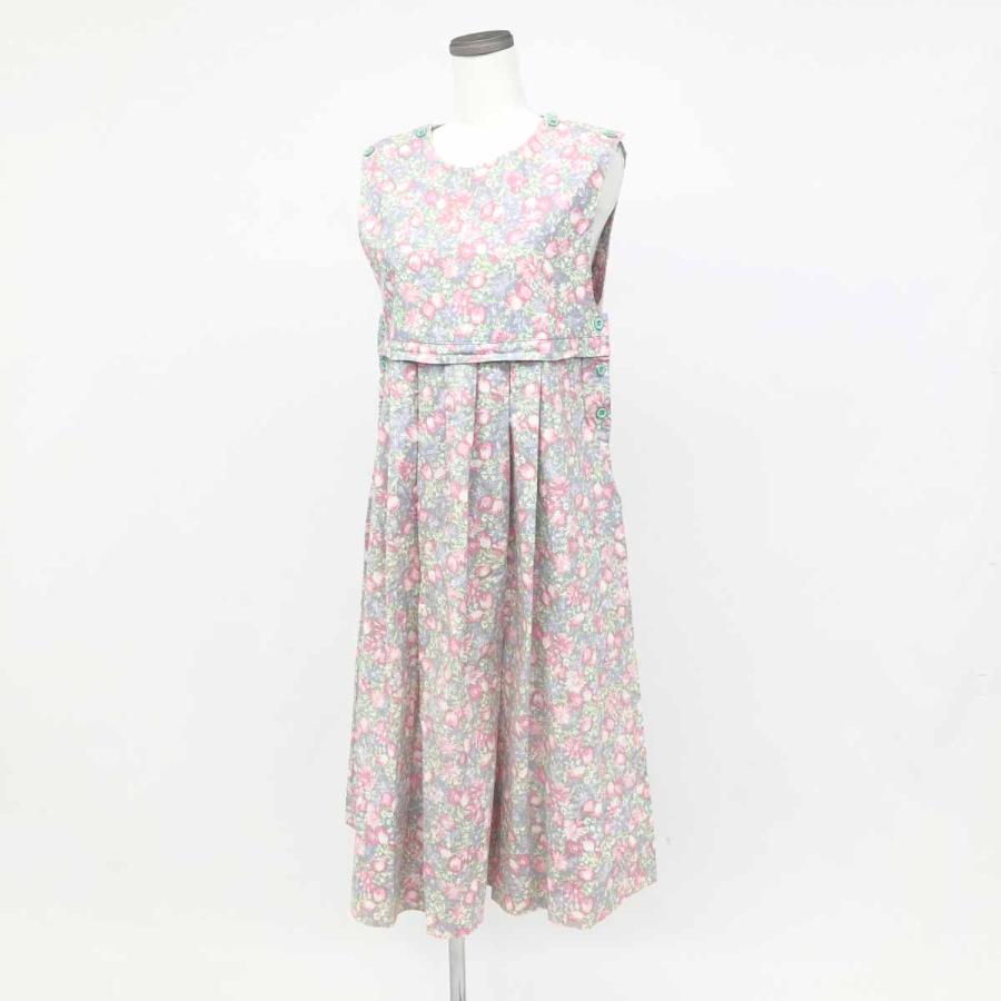 LAURA ASHLEY ローラアシュレイ ノースリーブ ワンピース 花柄 総柄