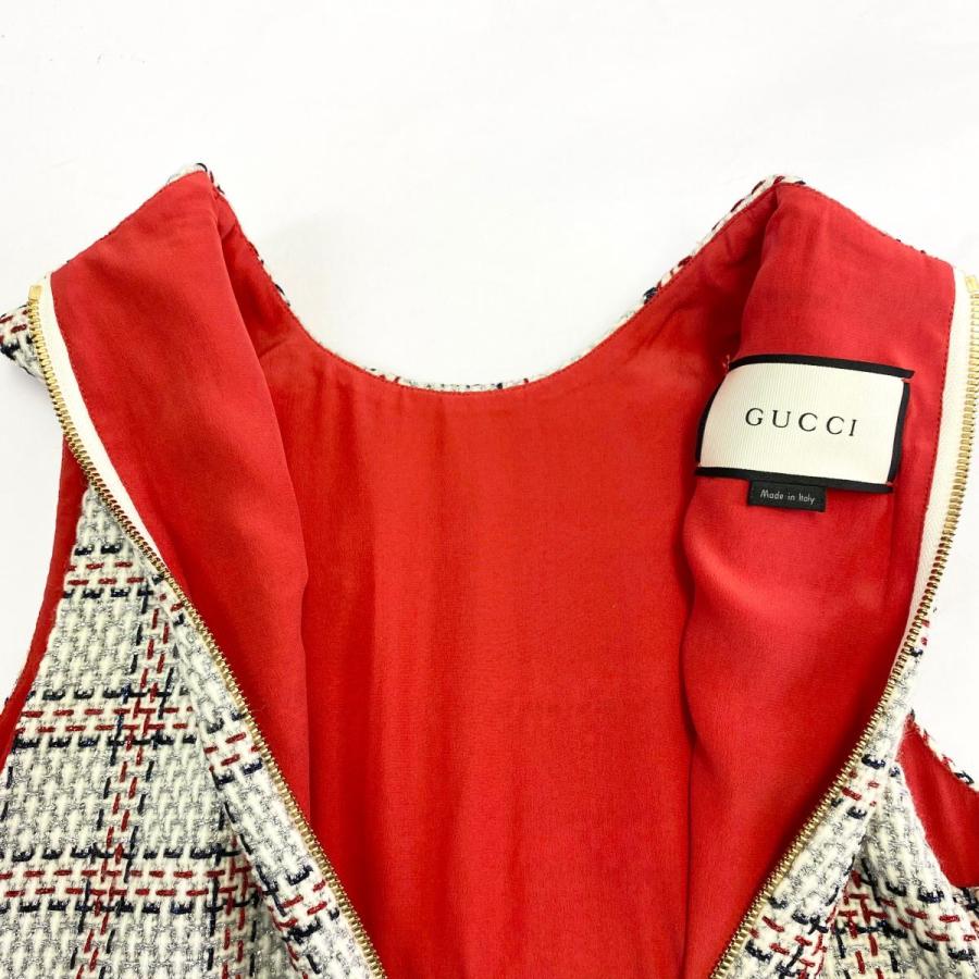 GUCCI グッチ ワンピース 36 432658 ブラック/レッド レディース GUCCI グッチ ワンピース 36 432658 ブラック/レッド レディース