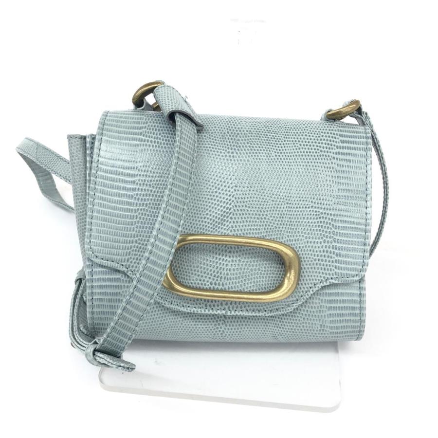 TOFF&LOADSTONE トフ&ロードストーン ショルダーバッグ ブルー レザー  