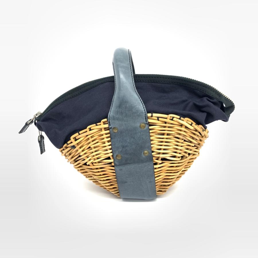 ebagos エバゴス かごバッグ 美品 ネイビー レディース bag 鞄 : 1  