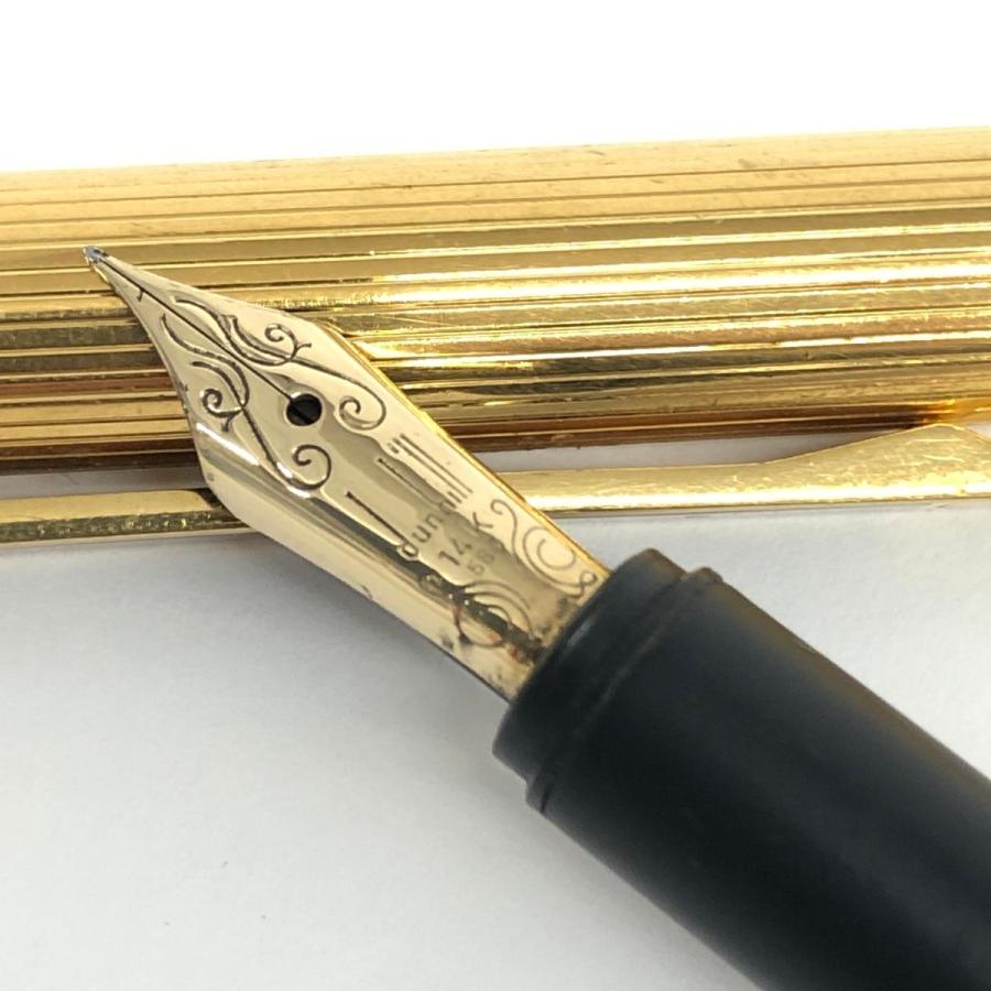 dunhill ダンヒル 万年筆 ペン先585 ゴールドカラー 14K 文具 dunhill ダンヒル 万年筆 ペン先585 ゴールドカラー 14K 文具