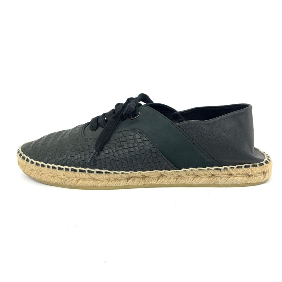 JIMMY CHOO ジミーチュウ レザーシューズ 良好 40 1/2 ブラック レザー 