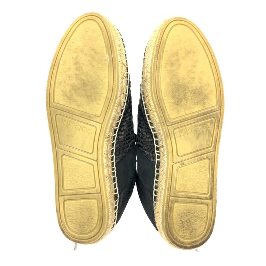 JIMMY CHOO ジミーチュウ レザーシューズ 良好 40 1/2 ブラック レザー 