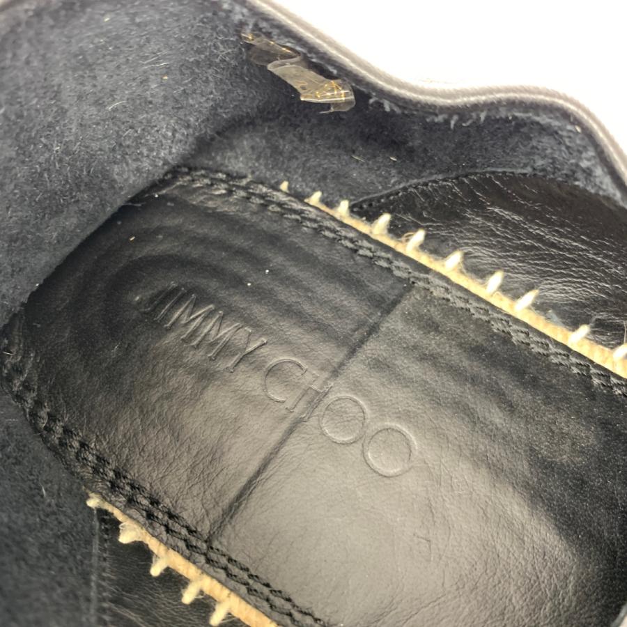 JIMMY CHOO ジミーチュウ レザーシューズ 良好 40 1/2 ブラック レザー 