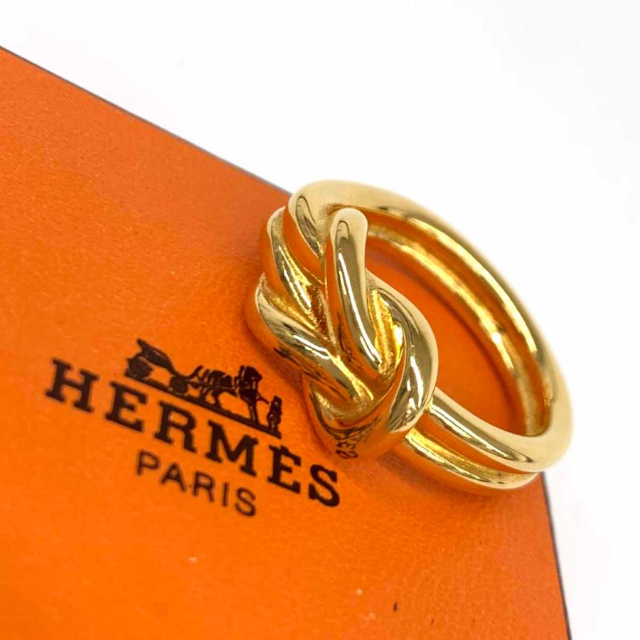 HERMES エルメス スカーフリング アタメ ゴールド