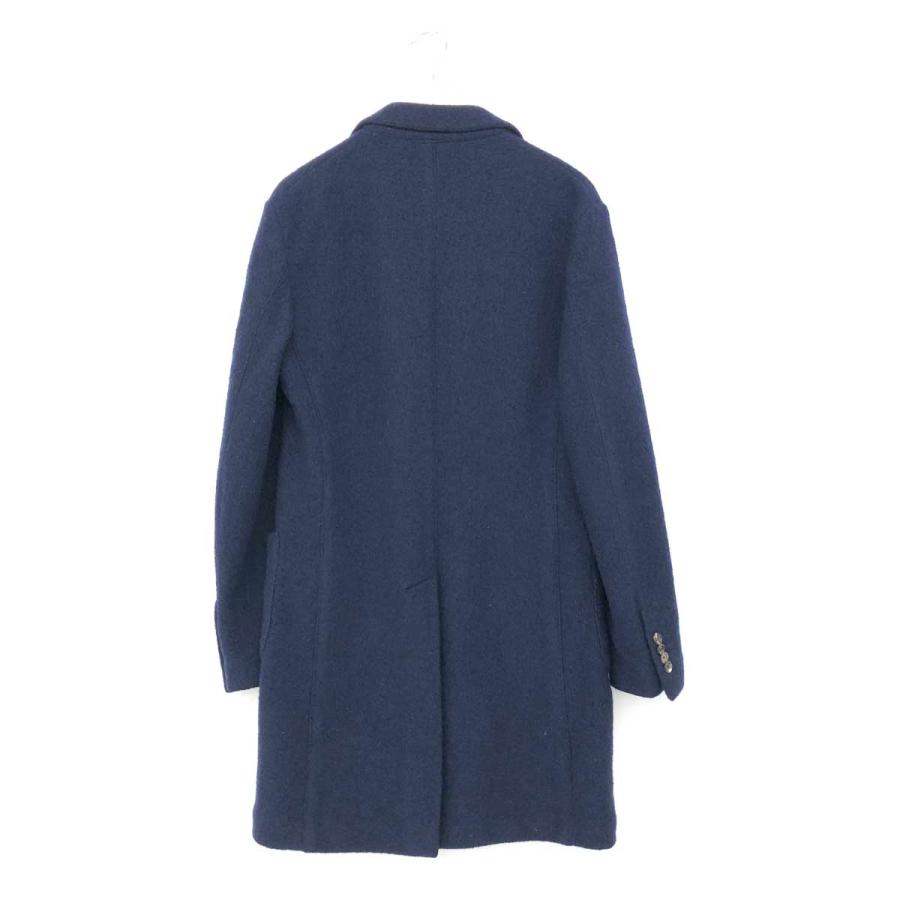 LARDINI ラルディーニ チェスターコート ネイビー ウール メンズ LARDINI ラルディーニ チェスターコート ネイビー ウール メンズ