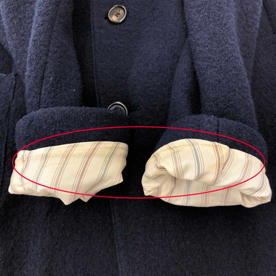 LARDINI ラルディーニ チェスターコート ネイビー ウール メンズ LARDINI ラルディーニ チェスターコート ネイビー ウール メンズ