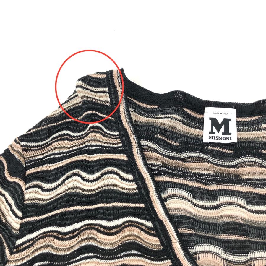 MISSONI ミッソーニ 長袖ワンピース サイズ40 ブラック ウール混 