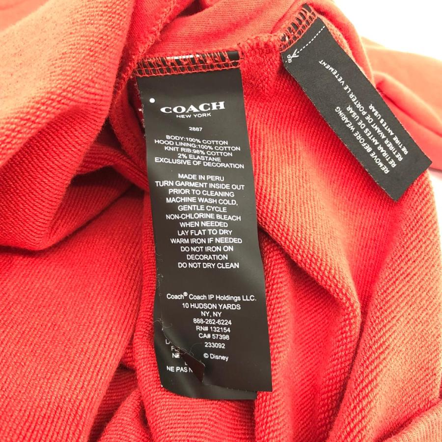 COACH コーチ パーカー 良好 XS レッド レディース トップス COACH コーチ パーカー 良好 XS レッド レディース トップス