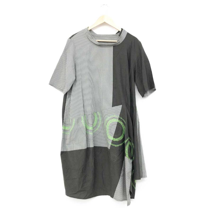 美品　慈雨　ロングワンピース　長袖　グレー系　L　センソユニコ 美品 慈雨 ロングワンピース 2023年 L-LL センソユニコ - メルカリ