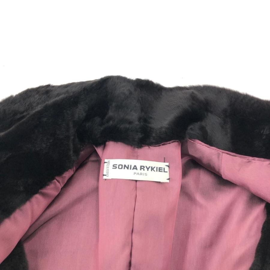 SONIA RYKIEL ソニアリキエル コート Mサイズ ブラック シェアード 