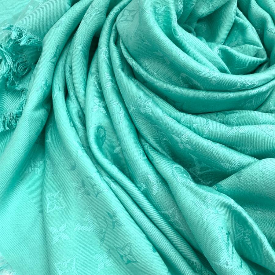 ルイヴィトン ショール 大判ストール モノグラム 国内発 Louis Vuitton ショール モノグラム デニム 大判ストール