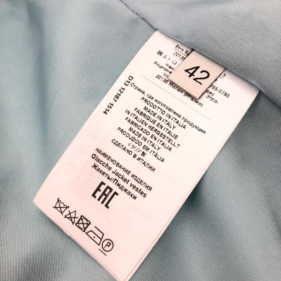 ETRO エトロ ジャケット 未使用品 サイズ42 ブルー レディース ETRO エトロ ジャケット 未使用品 サイズ42 ブルー レディース